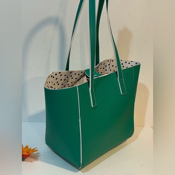 Tommy Bahama Green reversible Large Tote shoulder bag - Picture 2 of 7